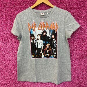 Def Leppard Hysteria Tour Poster Women’s Metal Band Top M